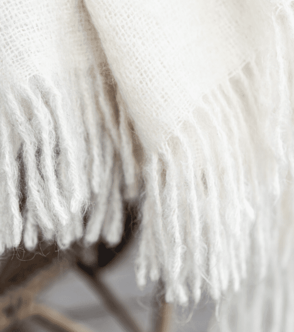 STACKELBERGS - PLAID EN MOHAIR BLANC – Image 2